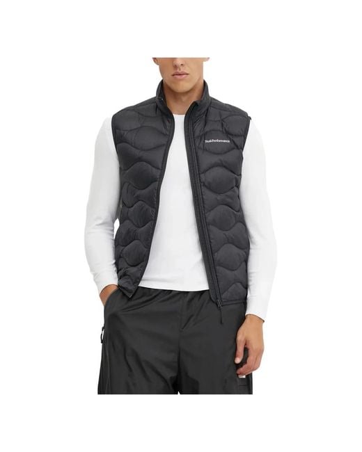 Peak Performance Black Vests for men