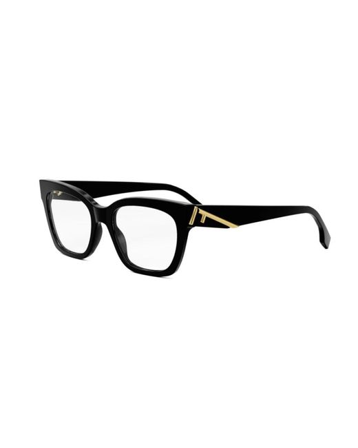 Fendi Black First Oval Optical Frame