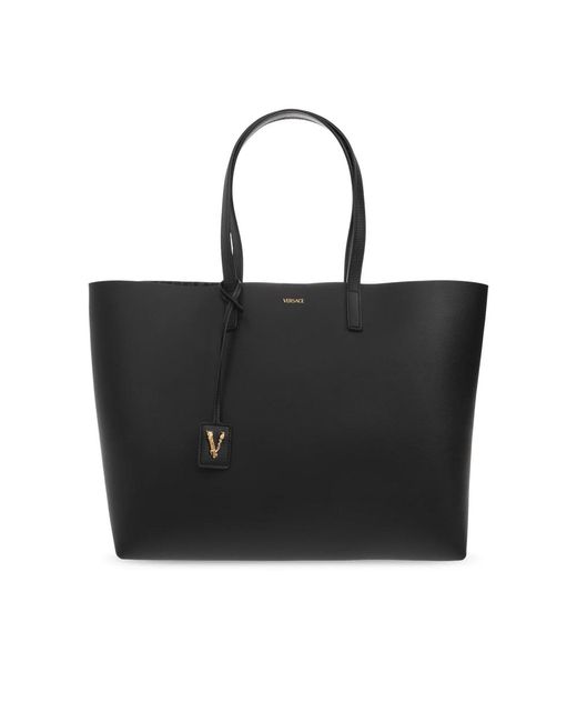 Versace Black 'virtus' shopper-tasche