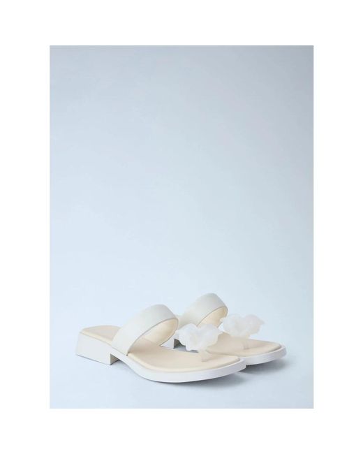 Camper White Flip Flops