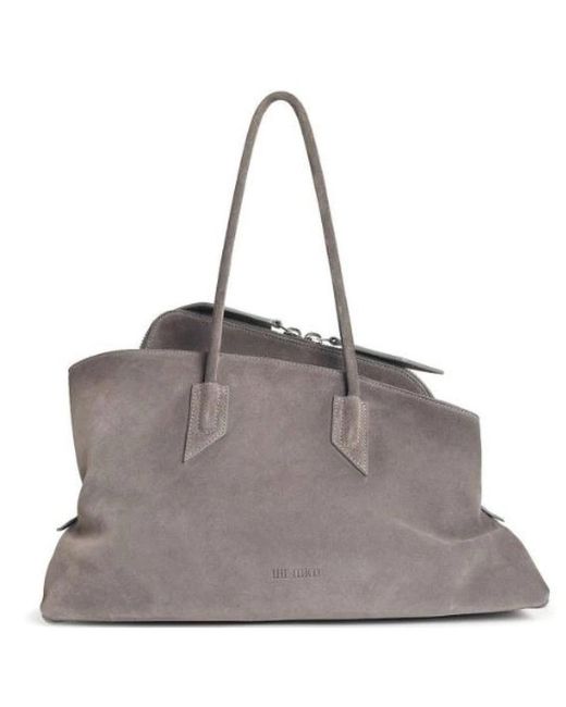 The Attico Gray Shoulder Bags
