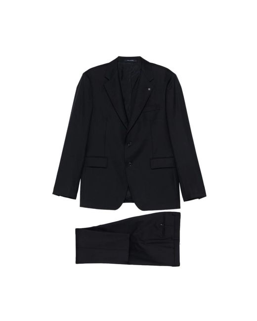 Tagliatore Kostuums ,Blauw ,Virgin Wool Two-Piece Suit in het Black voor heren