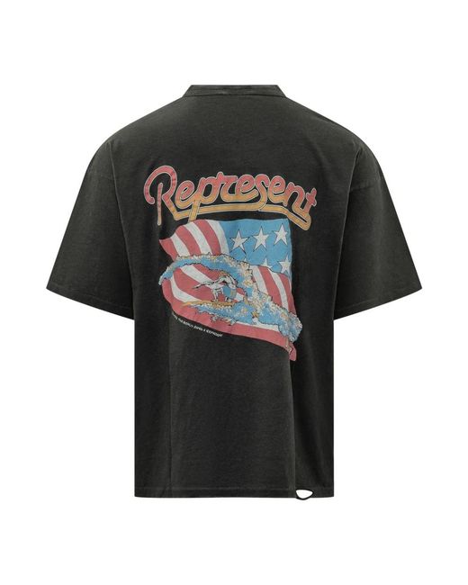 T-Shirts Represent de hombre de color Black