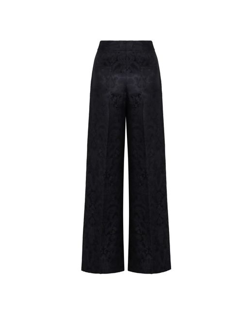 Etro Broeken ,Zwart ,Paisley Jacquard Straight-Leg Broek in het Black