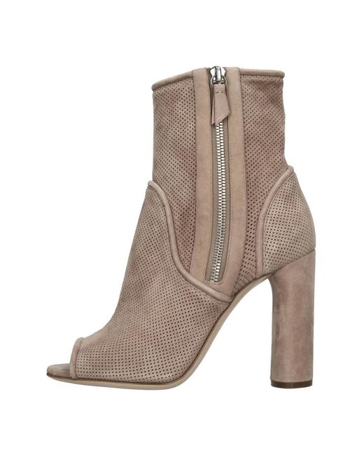 Casadei Brown Heeled Boots