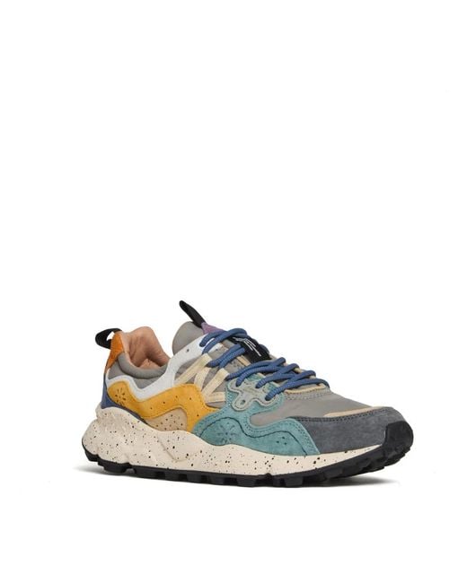Flower Mountain Blue Sneakers for men