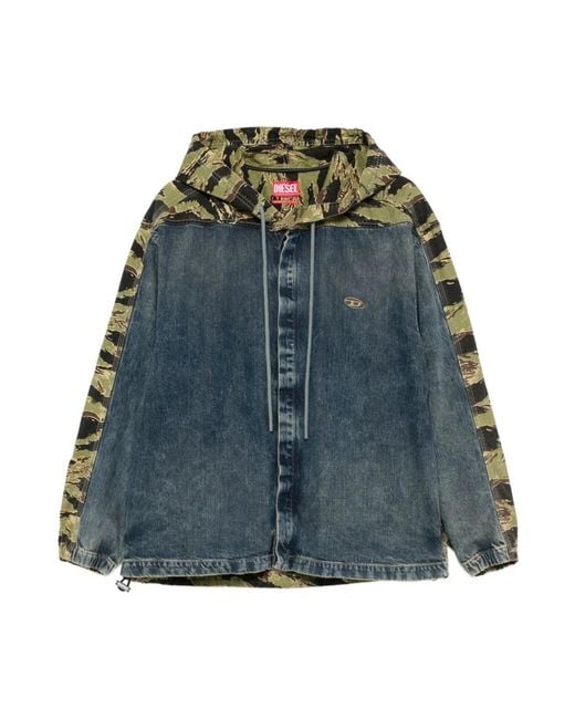 DIESEL Denim Jackets in het Blue voor heren