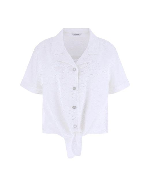 Guess White Blouses