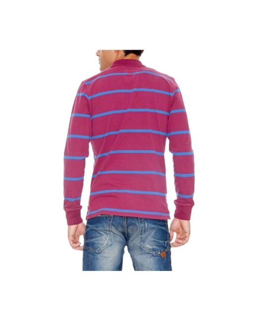 Pepe Jeans Red Long Sleeve T-Shirts for men