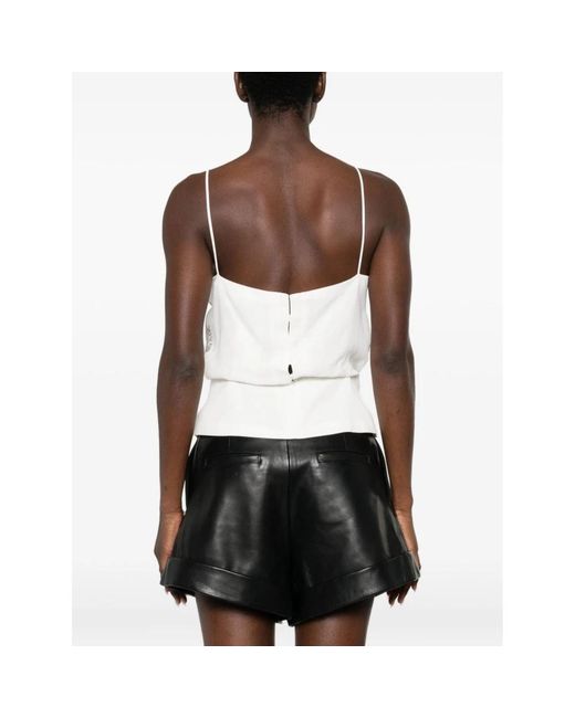 IRO Tops ,Wit ,Asymmetrische Top Met Uitsparing En Lange Mouwen in het White