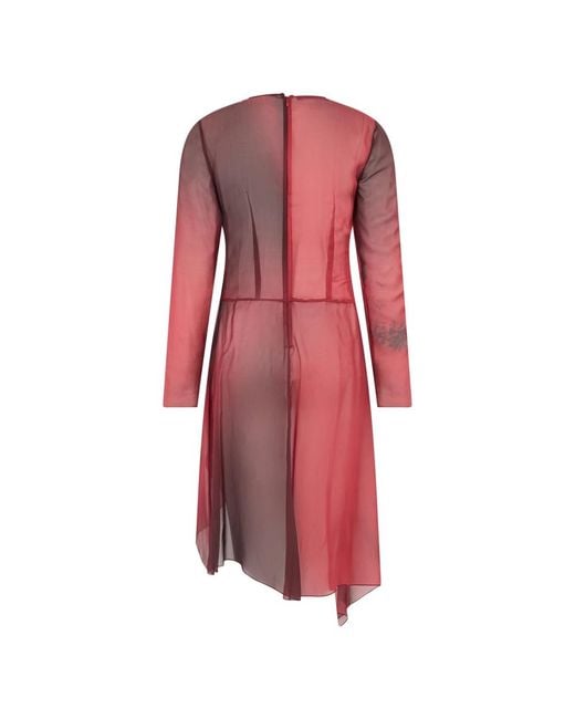 Alberta Ferretti Red Short Dresses