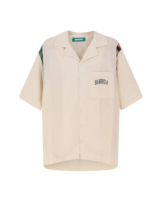 Barrow Natural Short Sleeve Shirts for men