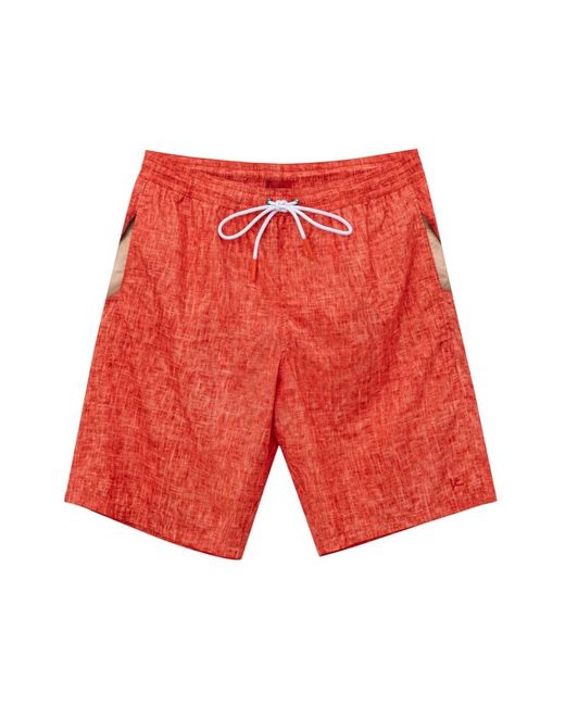 Isaia Red Beachwear for men