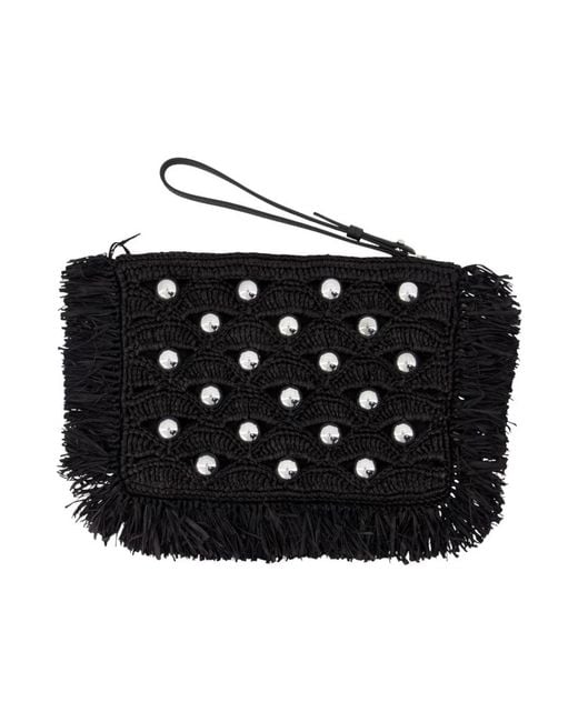 Rabanne Black Clutches
