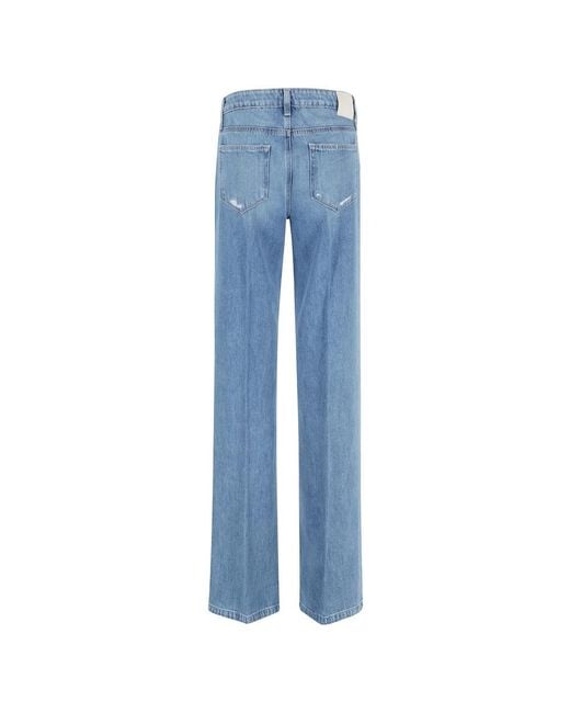 PAIGE Blue Straight Fit Jeans