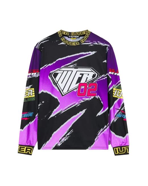 Iuter Purple Long Sleeve Tops for men