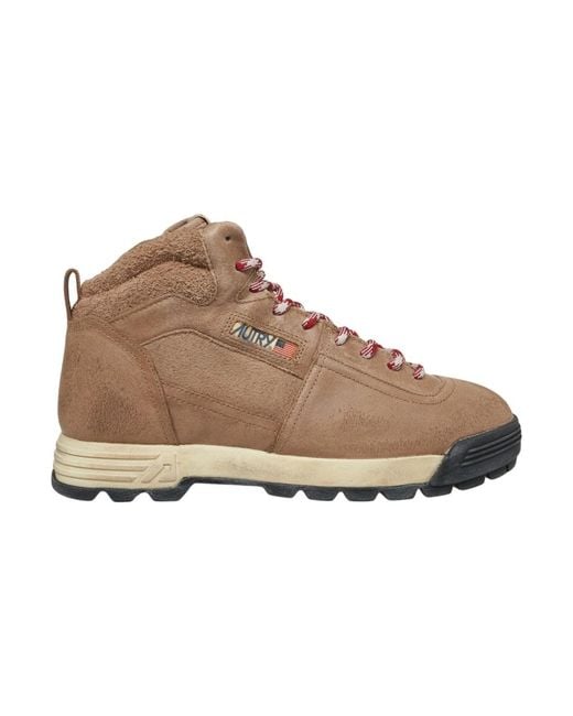 Autry Brown Lace-Up Boots for men