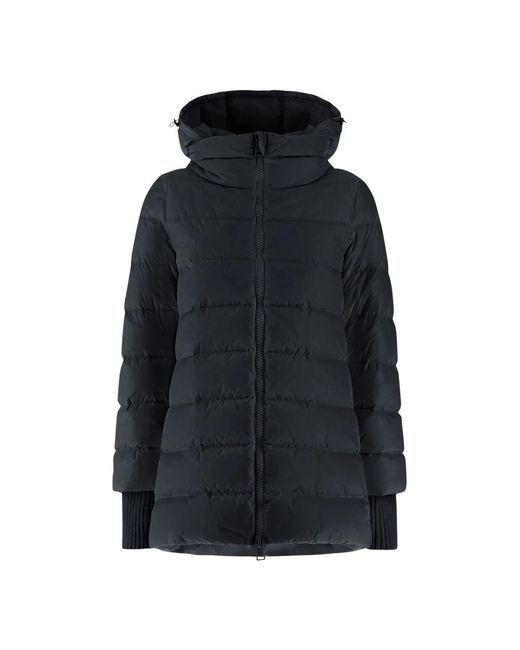 Herno Black Chamonix daunenjacke mit kapuze
