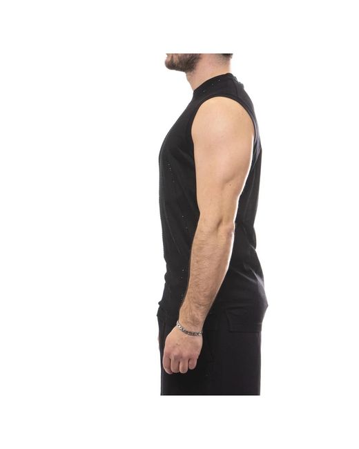 DSquared² Black Sleeveless Tops for men
