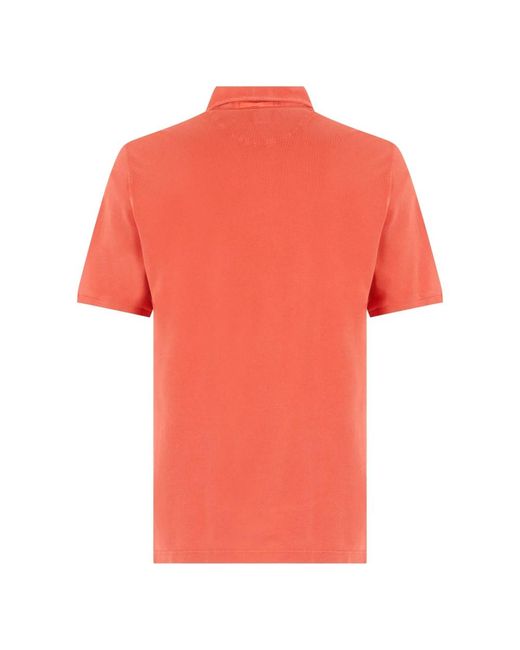 Fedeli Orange Polo Shirts for men
