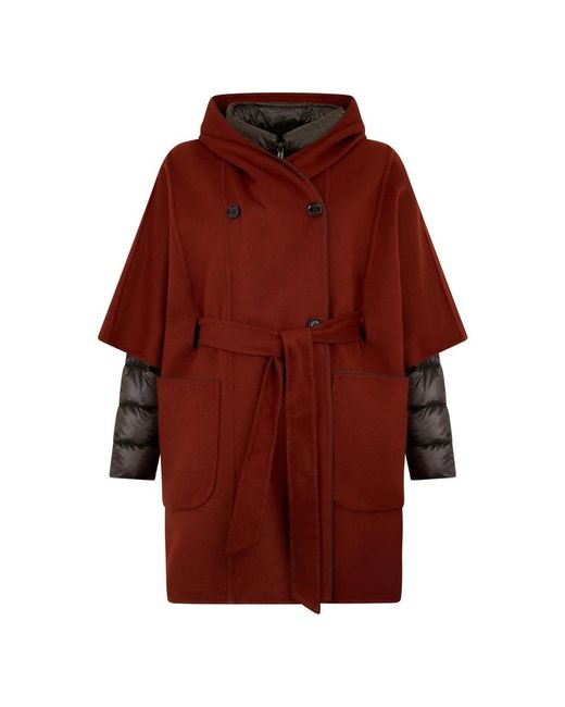Moorer Oslo Poncho in het Red