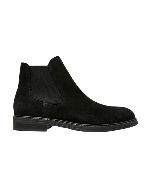 SELECTED Black Chelsea Boots for men