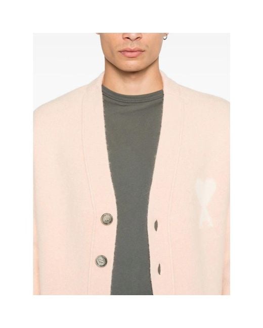 AMI Pink Cardigans for men