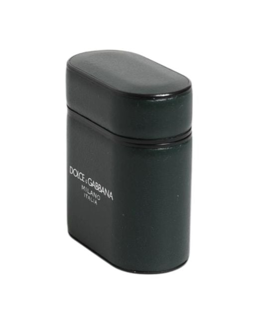 Dolce & Gabbana Leder Airpods Hülle in Black für Herren