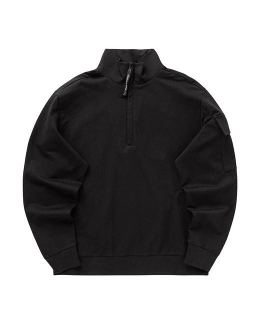 C P Company Black Zip-Throughs for men