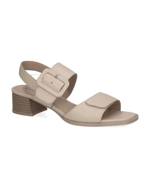 Caprice White High Heel Sandals