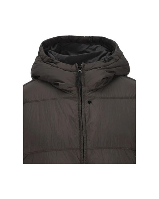 Stone Island Black Winter Jackets for men