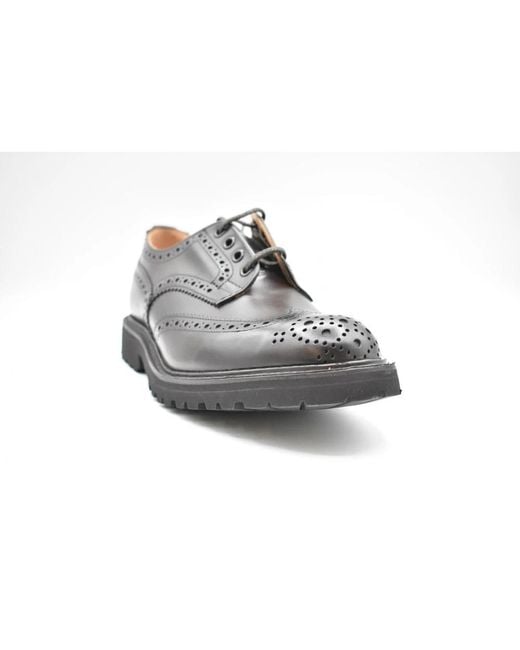 Tricker's Gray Laced Shoes for men