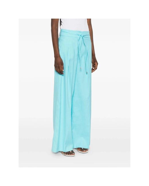 Ermanno Scervino Blue Wide Trousers