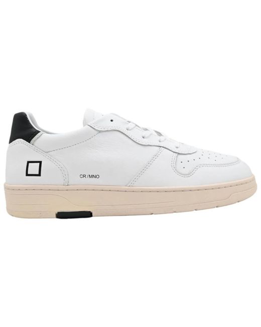 Date Court mono sneakers weiß schwarz in White für Herren