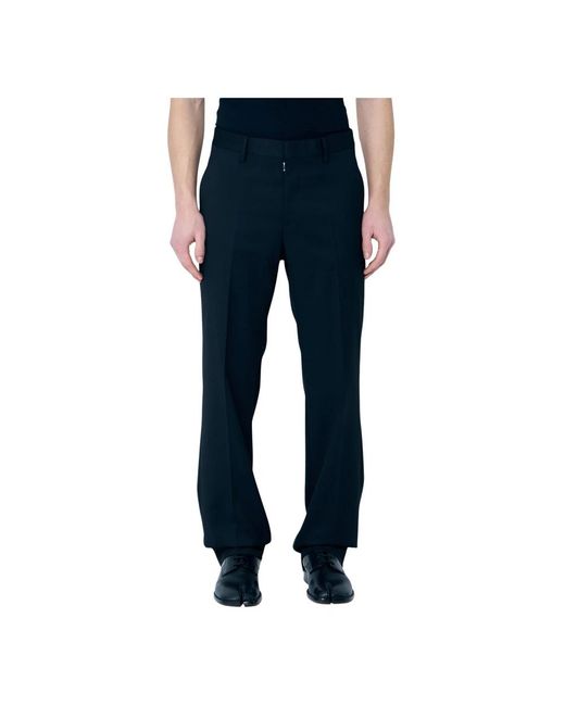 MM6 by Maison Margiela Blue Straight Trousers for men