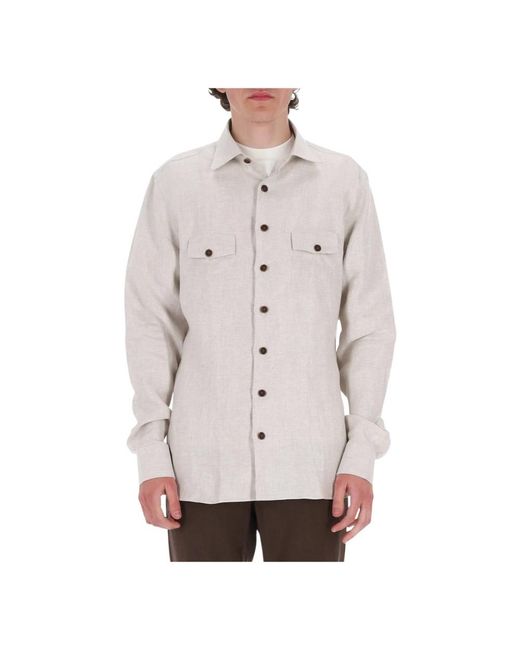 Borriello Gray Casual Shirts for men