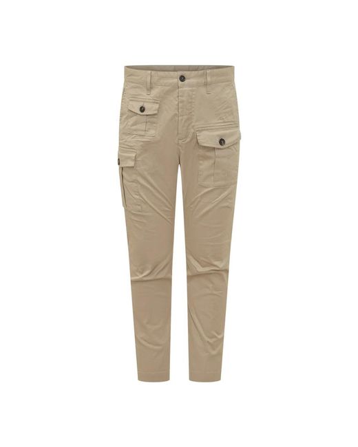 DSquared² Natural Cotton Trousers for men
