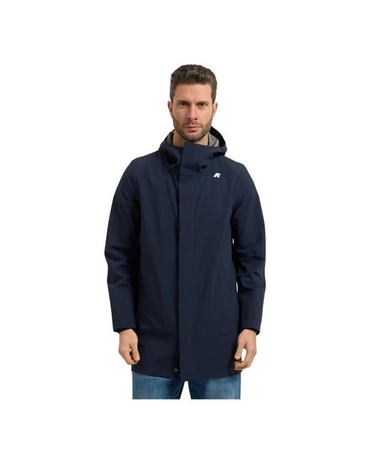K-Way Blue Rain Jackets for men