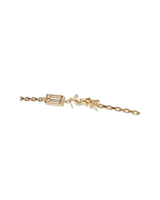 Saint Laurent Metallic Cassandre Charm Armband