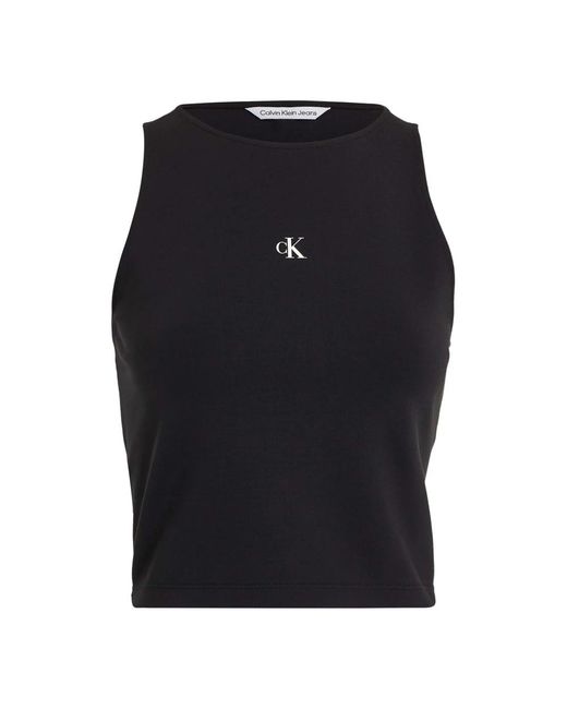 Milano top t-shirt Calvin Klein de color Black