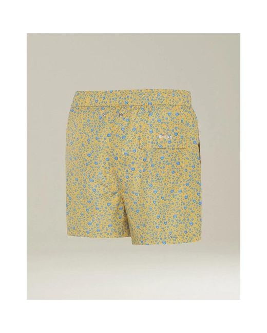 Kiton Badmode ,Geel ,Polyester Swim Boxer Polyester in het Green voor heren
