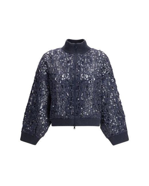 Cardigans Brunello Cucinelli de color Blue