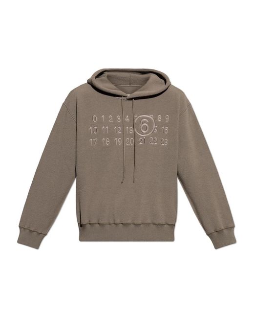 MM6 by Maison Margiela Gray Hoodies for men