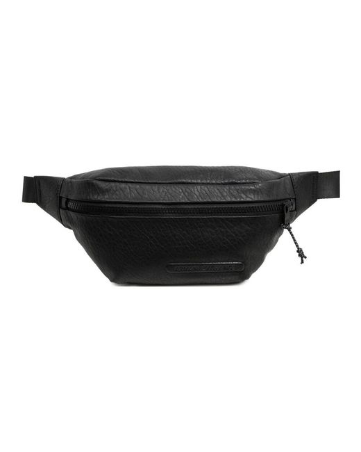 ARMANI EXCHANGE Black Belt Bags for men