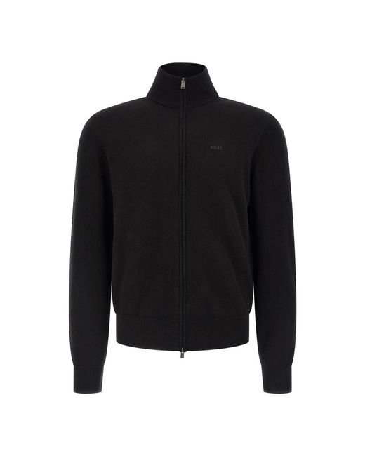 HUGO Black Zip-Throughs for men