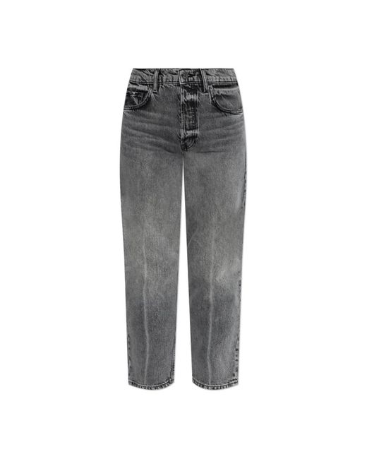 Anine Bing Gray Straight Fit Jeans