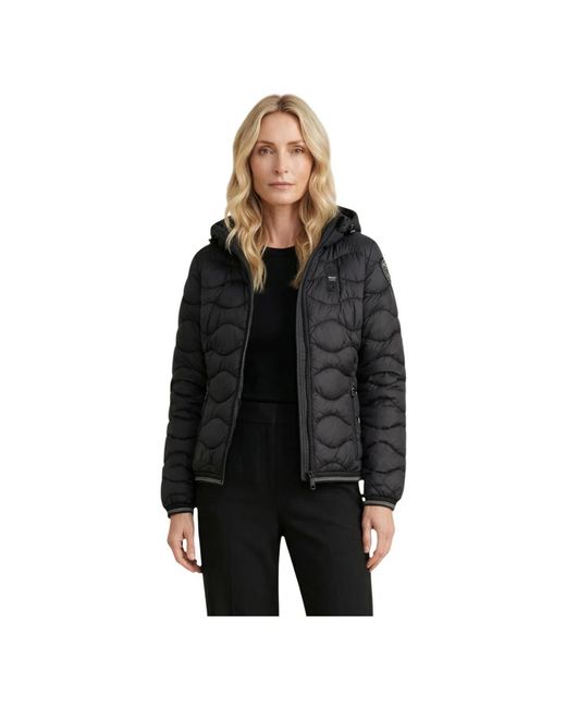 Blauer Jassen ,Zwart ,Nylon Camelia Down Jacket in het Black