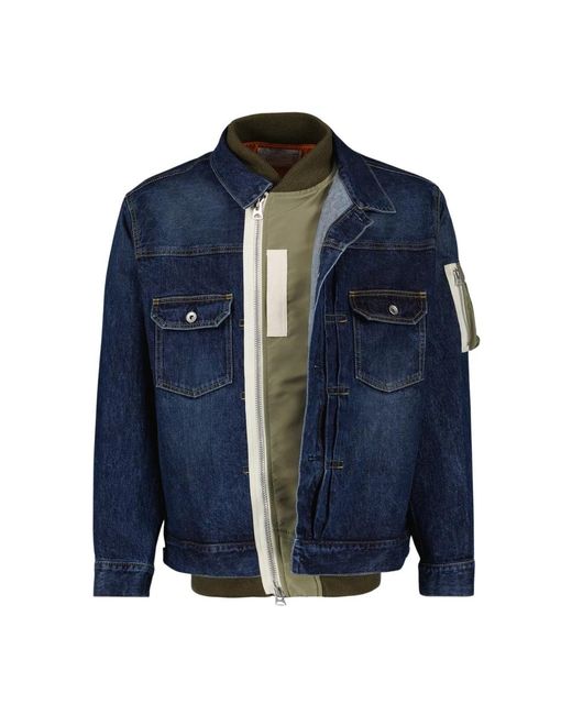 Jackets > denim jackets Sacai pour homme en coloris Blue