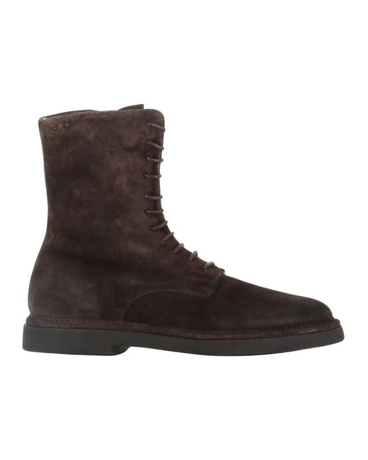 Alexander Hotto Brown Lace-Up Boots