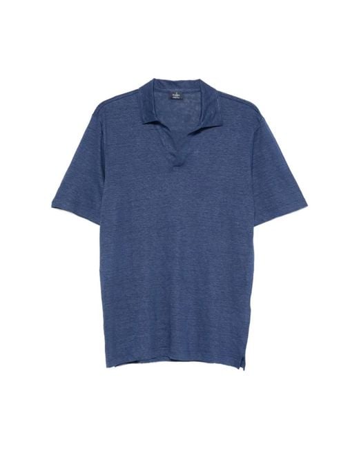 Barba Napoli Blue Polo Shirts for men